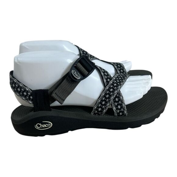 Chaco Z1 Classic Black Grey Strappy Sandal Women Size 8 Trial Hiking Sport - Picture 11 of 12